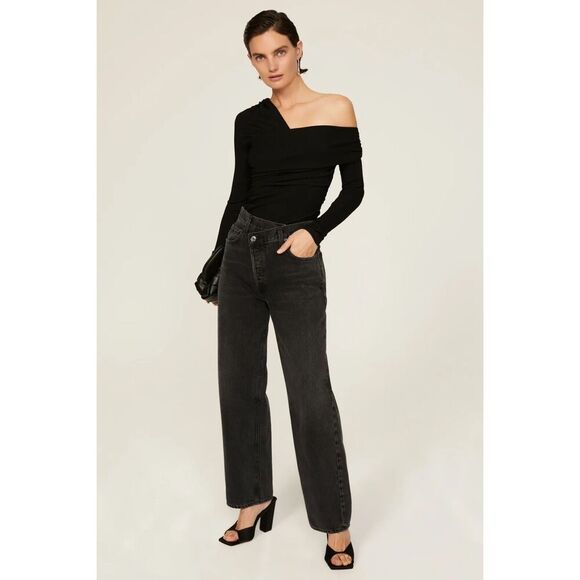Agolde Criss Cross Jean in Black Size 25 - Picture 1 of 10
